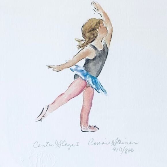 Ballet Center Stage I & II Signed/Numbered Prints by Connie Steiner - Picture 1 of 13